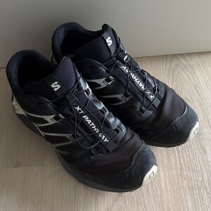 Salomon Black and White Trail Running Shoes